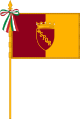 Flag of Rome with pole