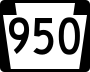 Pennsylvania Route 950 marker
