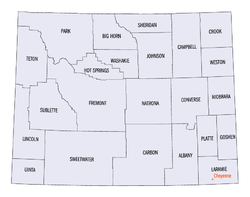 Wyoming counties (clickable)