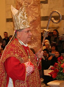 Tardelli vested as a bishop