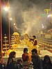 Evening Ganga Aarti offered every evening at the Dashashwamedh Ghat