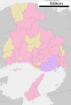 Location of Harima in Hyōgo Prefecture