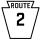 Pennsylvania Route 2 marker