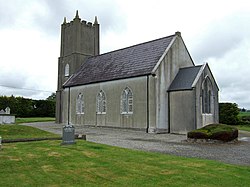 St Patrick's (Church of Ireland) Church lies just south of Newcestown village