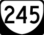 State Route 245 marker