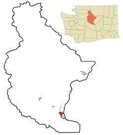 Location of West Wenatchee, Washington