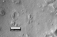 Close-up of surface in Argyre quadrangle, as seen by HiRISE, under the HiWish program.