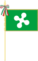 Flag of Lombardy with pole