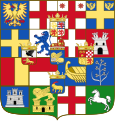 Lusignan arms inescutcheoned in the greater arms of the Republic of Venice, 1680