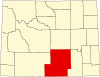 State map highlighting Carbon County