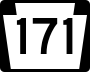 Pennsylvania Route 171 marker
