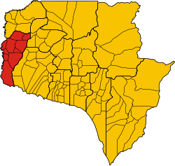 District location in Siem Reap Province