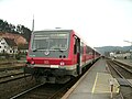 Class 628 operating as Eifel-Express (RE12) in Kall (2011)