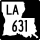 Louisiana Highway 631 marker
