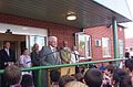 Sir Bobby Robson CBE opening the School sports hall