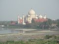 Taj Mahal and Yamuna river
