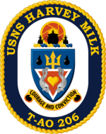 USNS Harvey Milk (T-AO-206) Coat of Arms