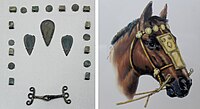 Horse bit and harness ornaments. Upper Xiajiadian culture