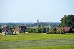 View of the town from afar