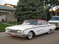 1960 Meteor Rideau 500 four-door sedan. Save for grille insert, trim and taillights, this car is virtually identical to the Ford Fairlane 500 of the same year.