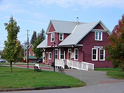 Barry's Bay visitor centre and former train station