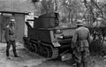 Image 8German soldiers examine an abandoned Belgian T13 Tank, 1940 (from History of Belgium)