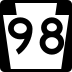Pennsylvania Route 98 marker
