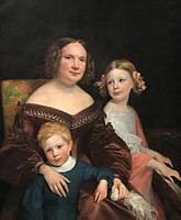 Portrait of a Mother and Two Children, 1840