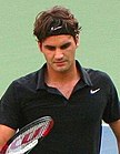 Swiss tennis player Roger Federer, considered by many commentators as the greatest tennis player of all time