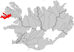 Location of the Municipality of Vesturbyggð