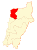 Map of Chañaral commune in the Atacama Region