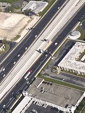 An aerial view of the I-4 Ultimate Express Lanes near Winter Park, FL.