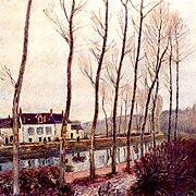 Le Canal du Loing en hiver, 1891 Alfred Sisley.