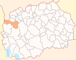 Location of Municipality of Gostivar