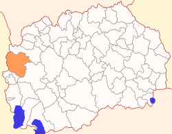 Location of Mavrovo i Rostuše Municipality