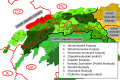Moravian-Silesian Foothills, marked in red and labeled with D1