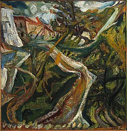 Chemin de la Fontaine des Tins at Céret, ca. 1920, Henry and Rose Pearlman Collection on long-term loan to the Princeton University Art Museum
