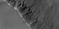 Close view of layers from a previous image, as seen by HiRISE under HiWish program