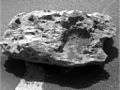 "Block Island" meteorite on Mars – viewed by the Opportunity rover (July 31, 2009).