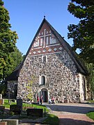 The Espoo Cathedral, a medieval stone church constructed in the 1480s, the oldest preserved construction in Espoo.