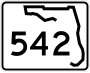 State Road 542 marker