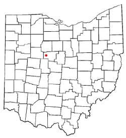 Location of New Bloomington, Ohio