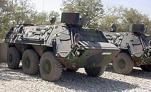 German Fuchs fitted with MEXAS located in Afghanistan during Operation Enduring Freedom