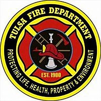The logo of the Tulsa Fire Department