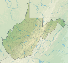 Map showing the location of Blackwater Falls State Park