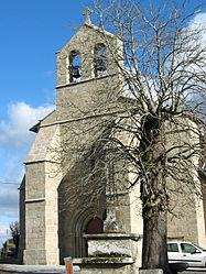 The church of the Nativity of the Virgin, in Royères