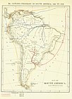 'Mr Catlin's itinerary in South America, 1852-1858'