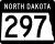 North Dakota Highway 297 marker