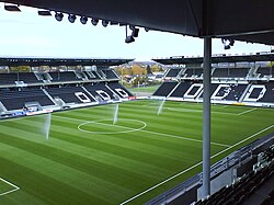 Skagerak Arena viewed from the "Sparebank 1"-stand