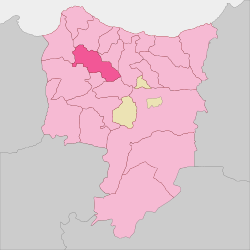 Location of Temsamane in Driouch Province